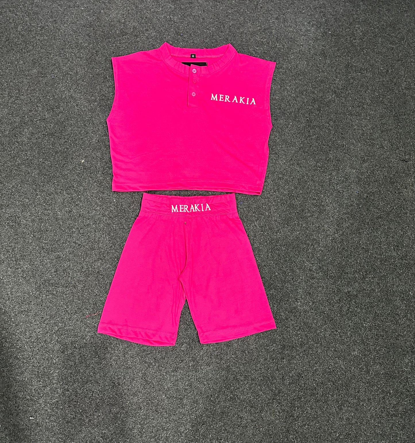 Merakia Sleeveless Women Biker Sets